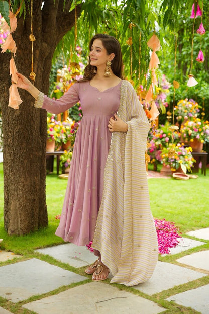 Gorgeous Sequins Booti Work Fully Stitched Suit Set With Premium Dupatta