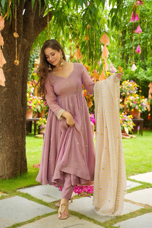 Gorgeous Sequins Booti Work Fully Stitched Suit Set With Premium Dupatta