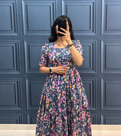 Bestselling Floral Hakuba Cotton Gown Maxi Dress