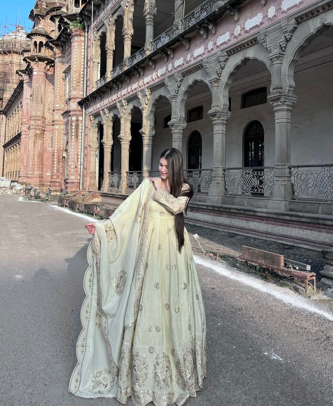 The Bridal Luxe Edit – Premium Ivory Anarkali Gown