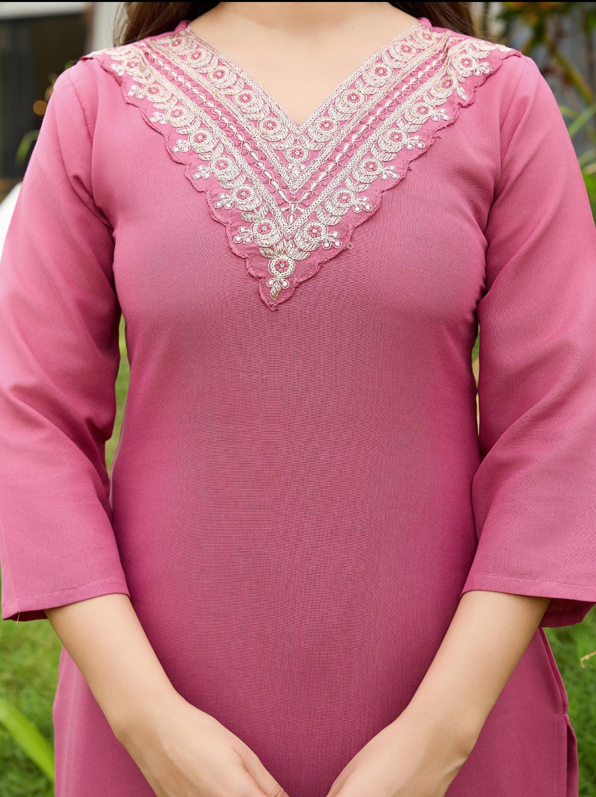 Women's Rayon Embroidered and Printed Straight Kurta with Pant And Dupatta Sets